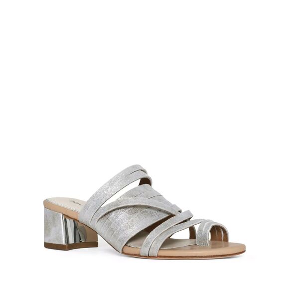 Donald J. Pliner Shoes - Donald Pliner Metallic Silver Strappy Sandals – Size 8